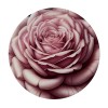 Ulloord  Round Fitted Tablecloth Art Rose Flower Floral Table Cloth with Elastic Edged Waterproof Wipeable Round Table Cover for Patio Parties Outdoor Decor