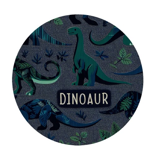 Ulloord  Round Tablecloth Fitted Table Cover with Elastic Edged Cute Dinosaur Animal Waterproof Table Cloth for Party Kitchen Dining Indoor Outdoor Table