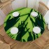 Ulloord  Round Tablecloth Fitted Table Cover with Elastic Edged Abstract Frog Leaves Waterproof Table Cloth for Party Kitchen Dining Indoor Outdoor Table