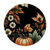 Ulloord Round Tablecloth Fitted Table Cover with Elastic Edged Halloween Theme Waterproof Table Cloth for Party Kitchen Dining Indoor Outdoor Table