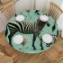 Ulloord Round Tablecloth Fitted Table Cover with Elastic Edged Pattern Waterproof Table Cloth for Party Kitchen Dining Indoor Outdoor Table