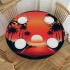 Ulloord Round Tablecloth Fitted Table Cover with Elastic Edged Tropical Palm Tree Sunset Waterproof Table Cloth for Party Kitchen Dining Indoor Outdoor Table